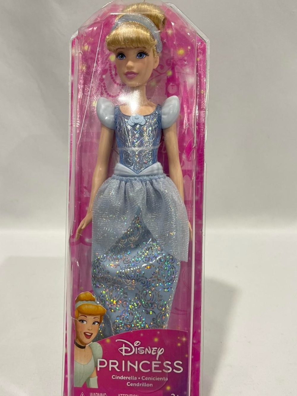 Mattel Cinderella Doll in Shimmering Light Blue Gown